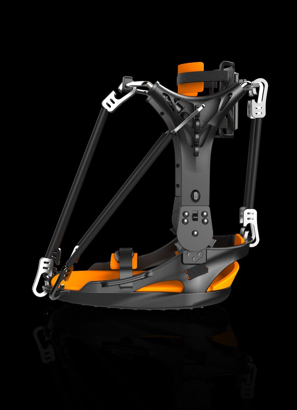 StrengthBoot side view showing dorsiflexion and plantarflexion range of motion